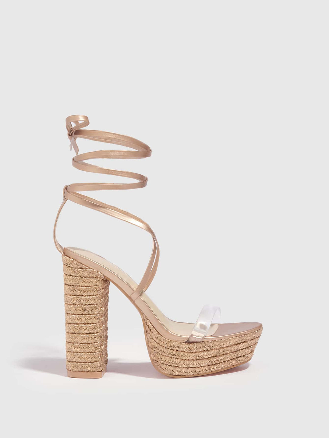 SHEIN sarokszandál, bronz