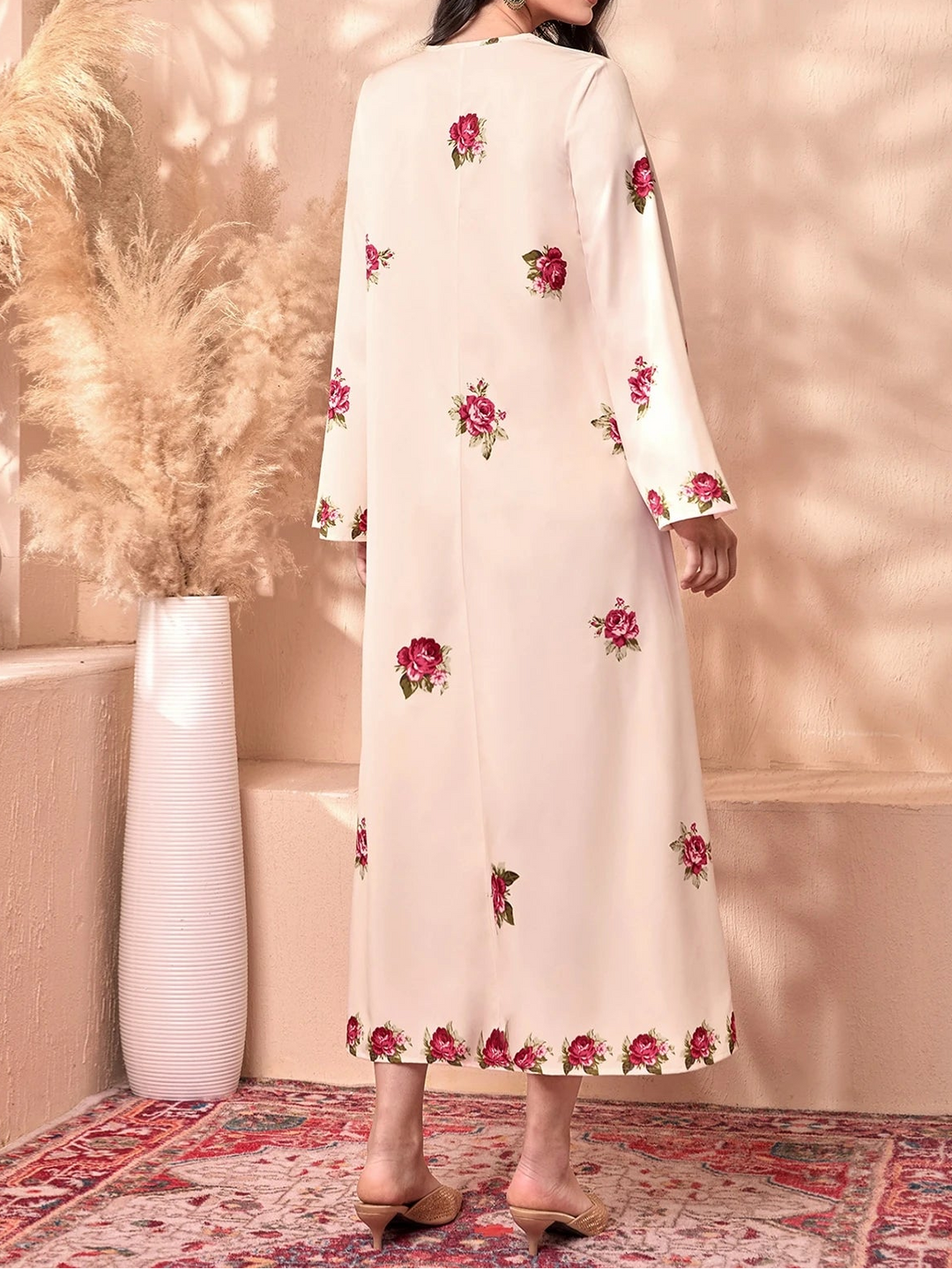 Rochie midi SHEIN, roz