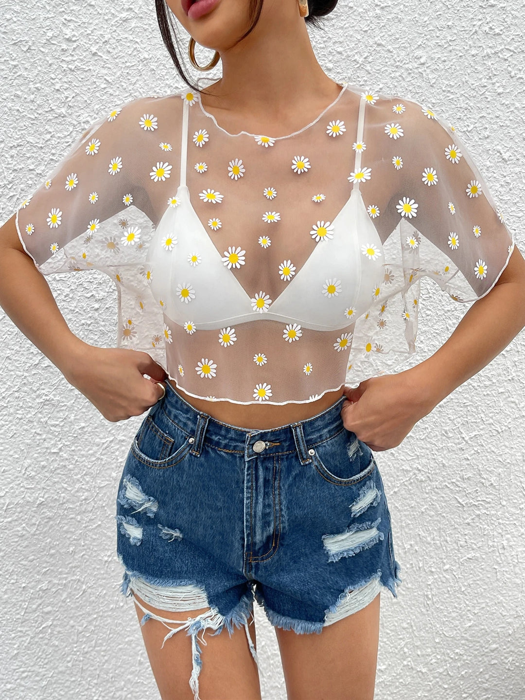 Top Shein, fehér
