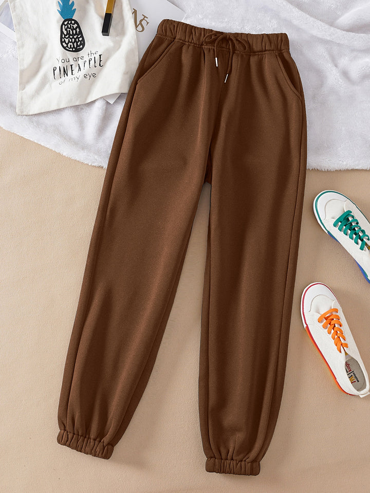 Pantaloni SHEIN, maro