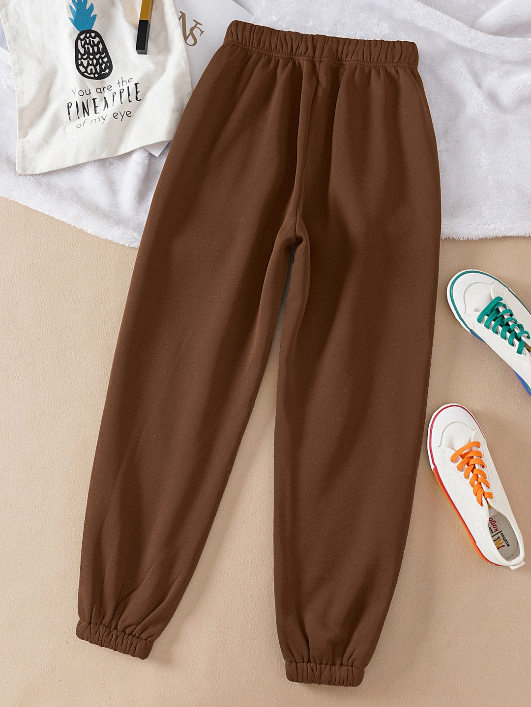 Pantaloni SHEIN, maro