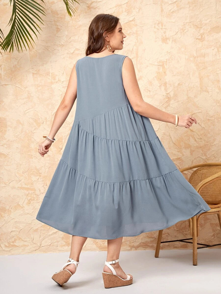 Rochie midi SHEIN, albastru
