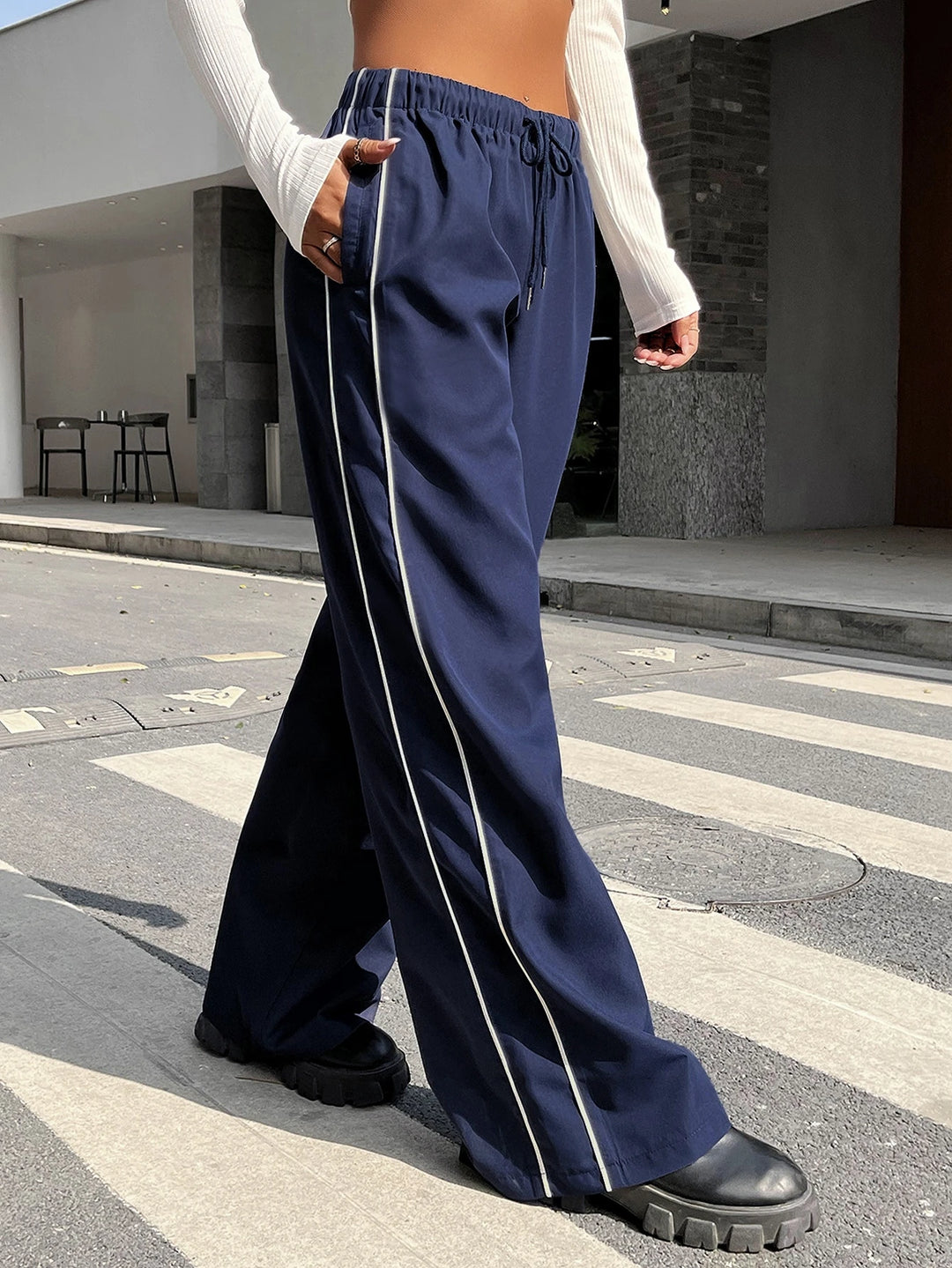 Pantaloni SHEIN, albastru