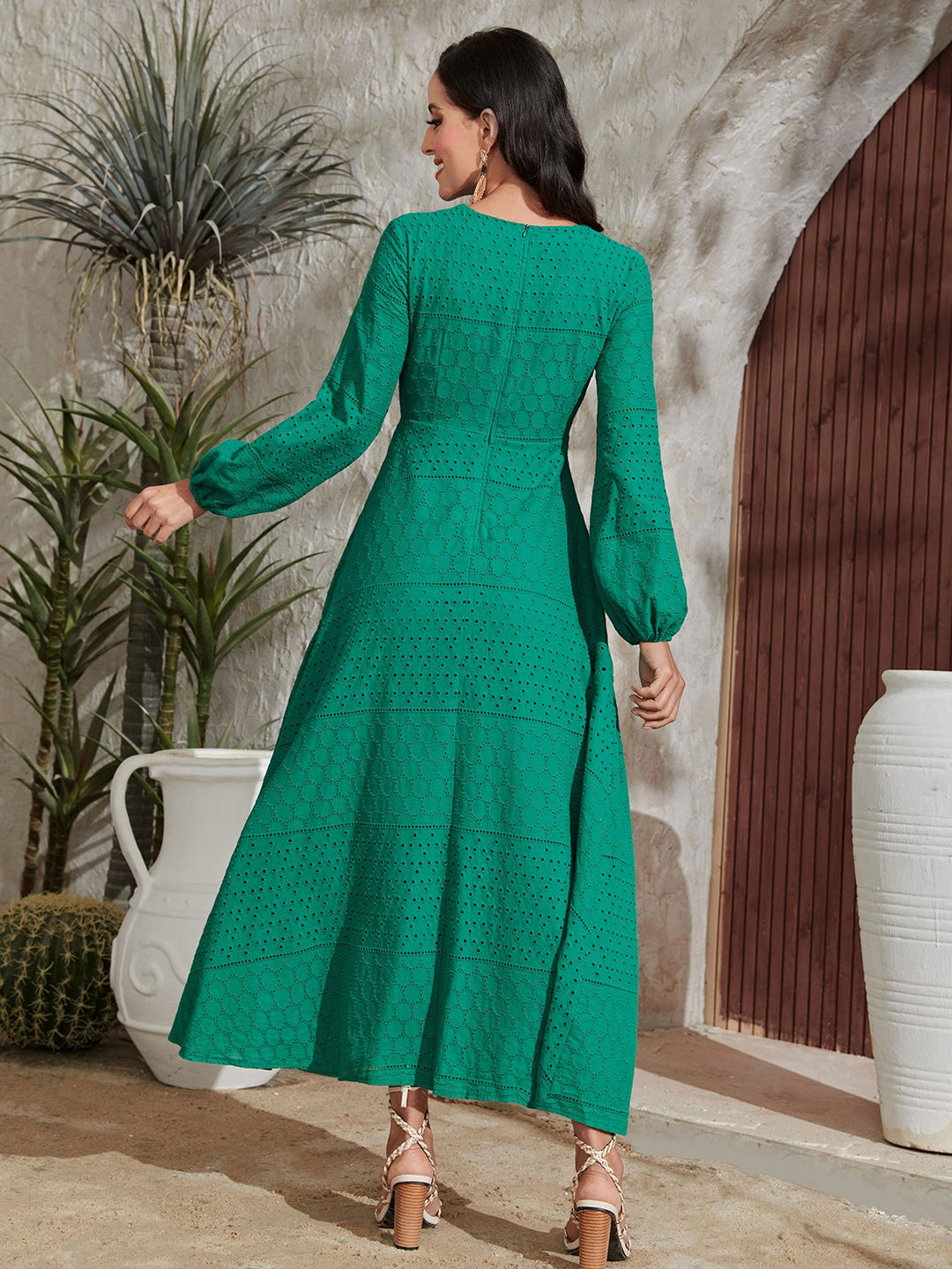 Rochie maxi SHEIN, verde