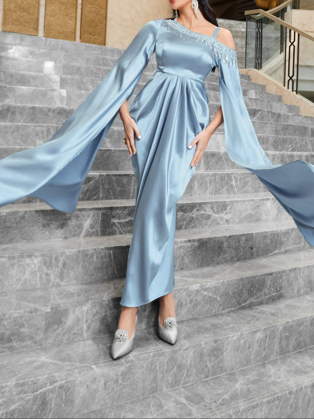 SHEIN Maxi ruha, kék