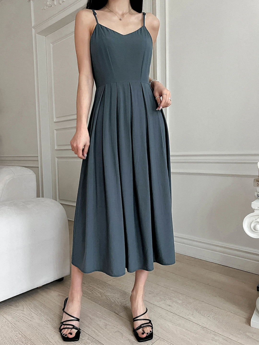 Rochie midi SHEIN, albastru