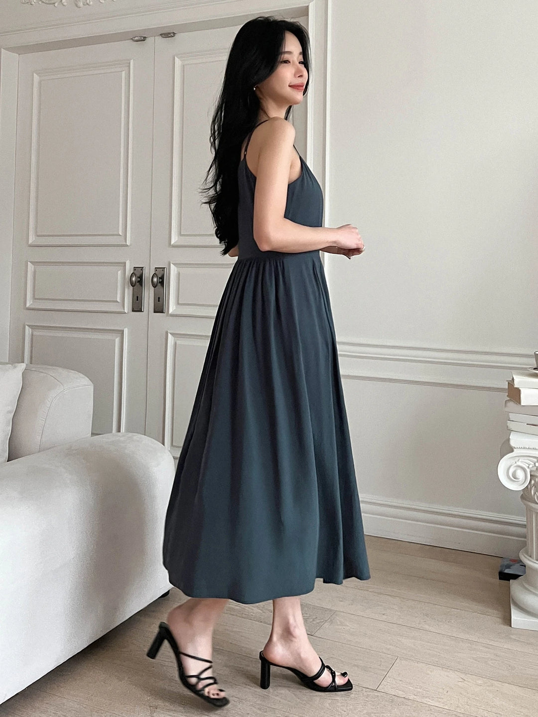 Rochie midi SHEIN, albastru