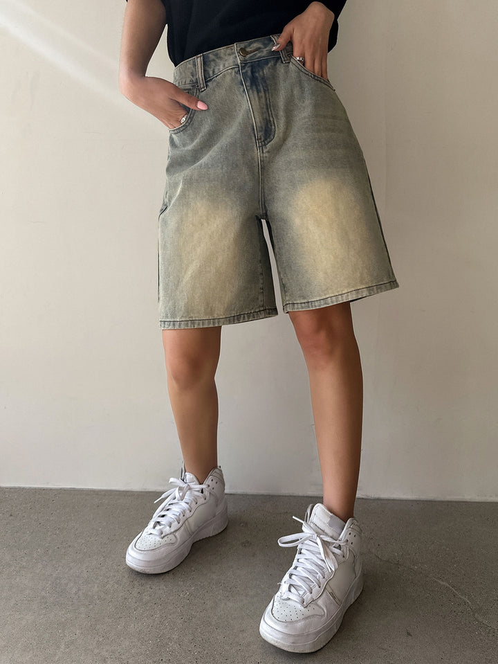 Pantaloni scurți SHEIN, albastru