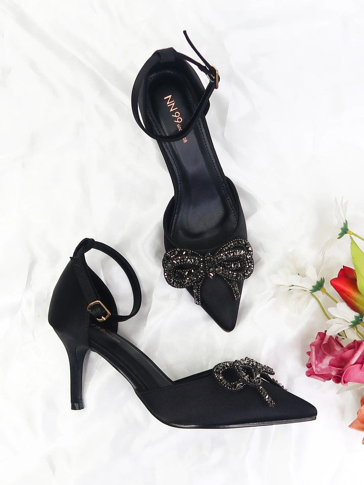 Pantofi cu toc SHEIN, negru