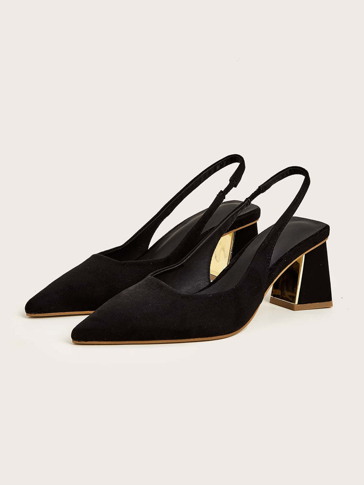 Pantofi cu toc SHEIN, negru