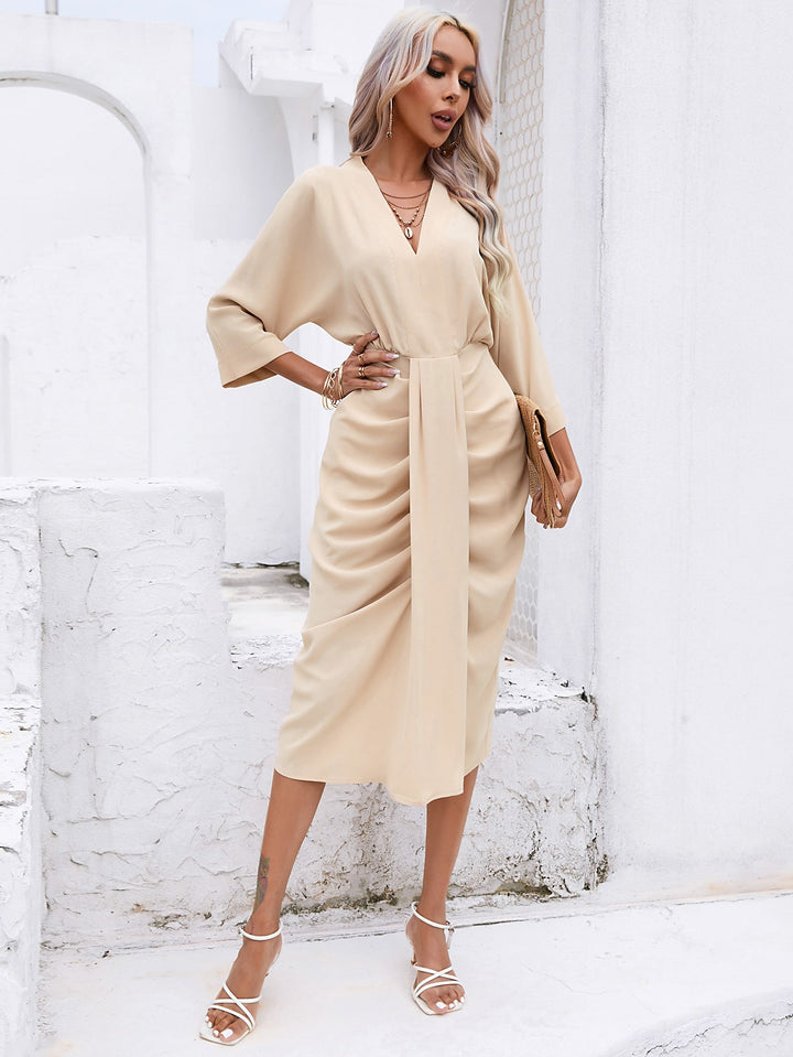 SHEIN khaki midiruha