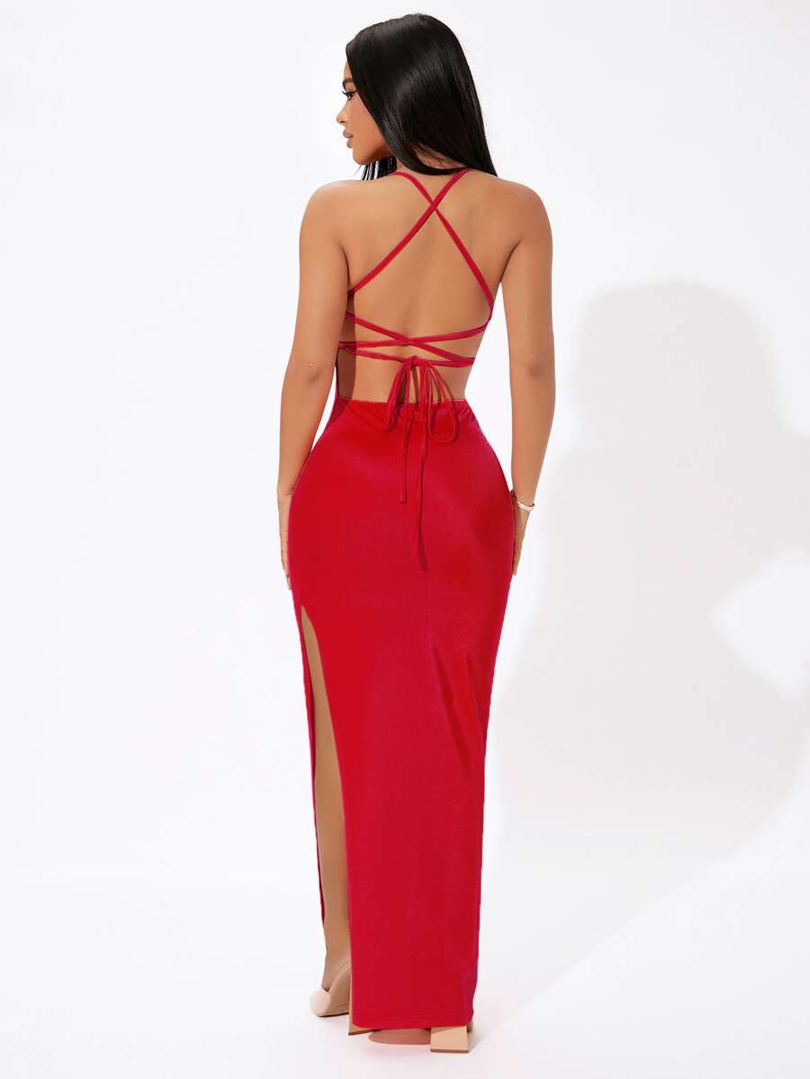 Rochie maxi SHEIN, roșu