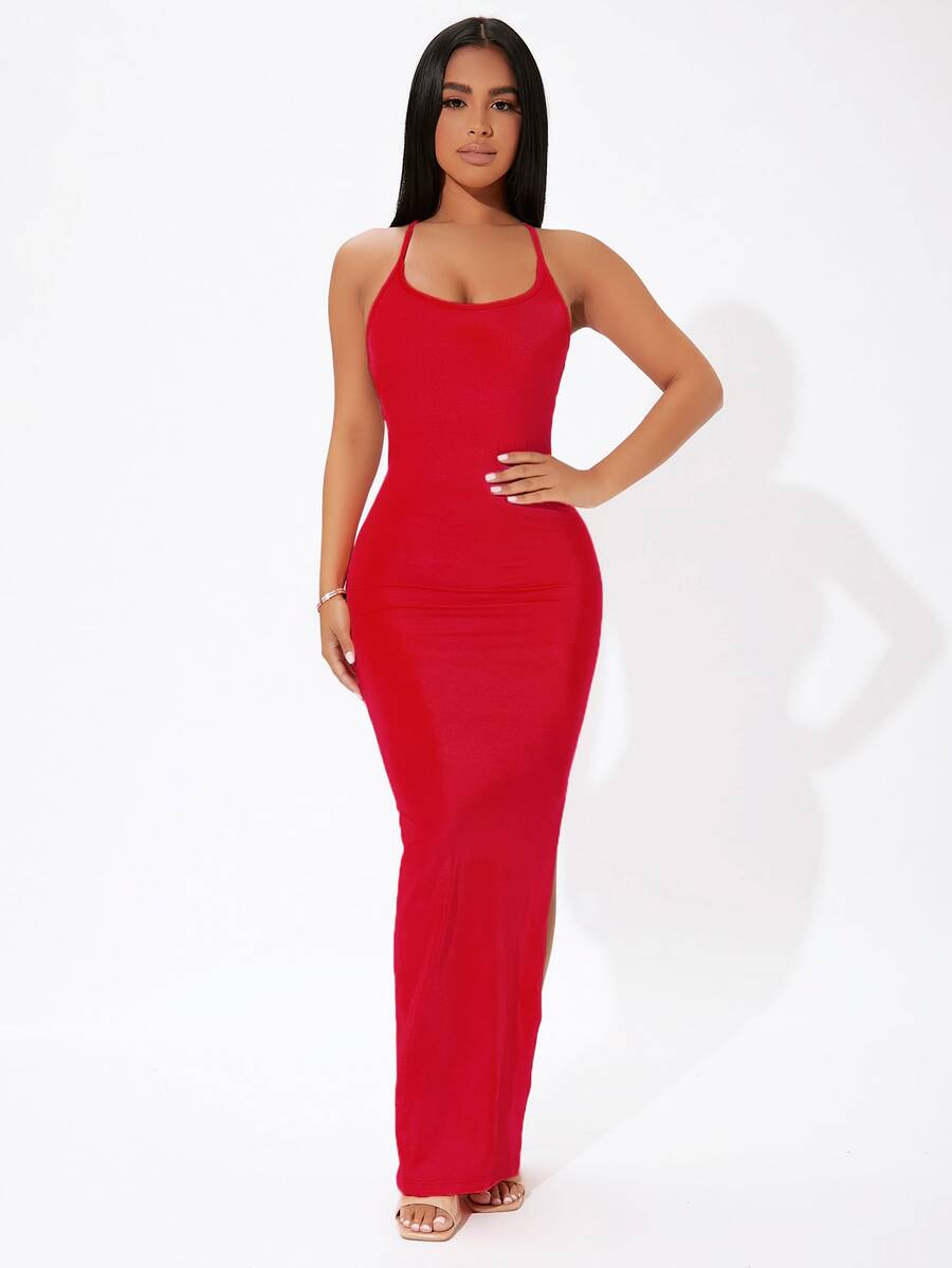 Rochie maxi SHEIN, roșu