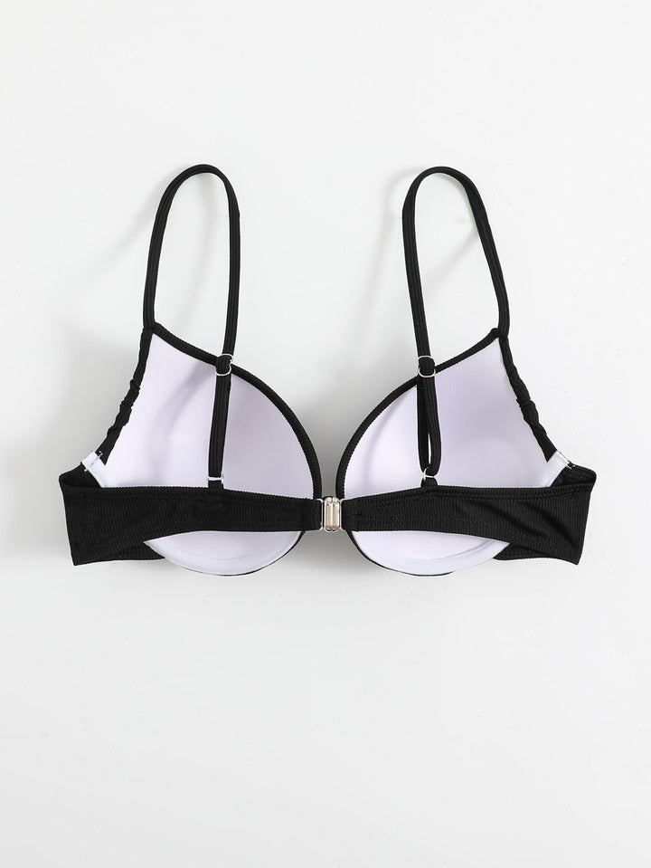 Sutien de baie SHEIN, negru