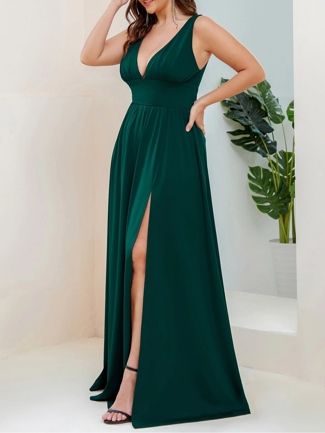SHEIN maxi ruha, zöld