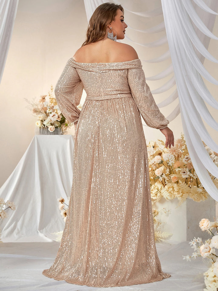 Rochie maxi SHEIN, auriu