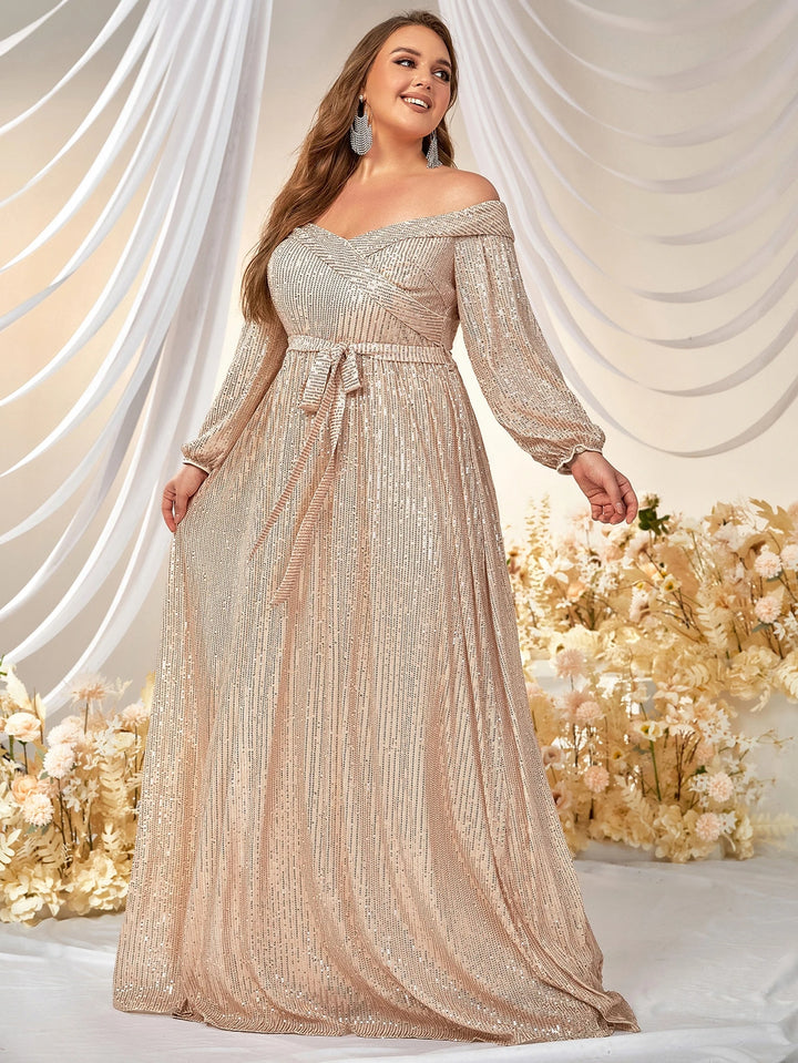 Rochie maxi SHEIN, auriu