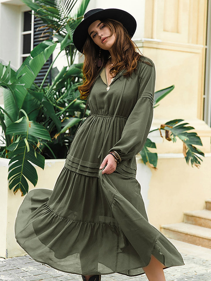 Rochie maxi SHEIN, kaki