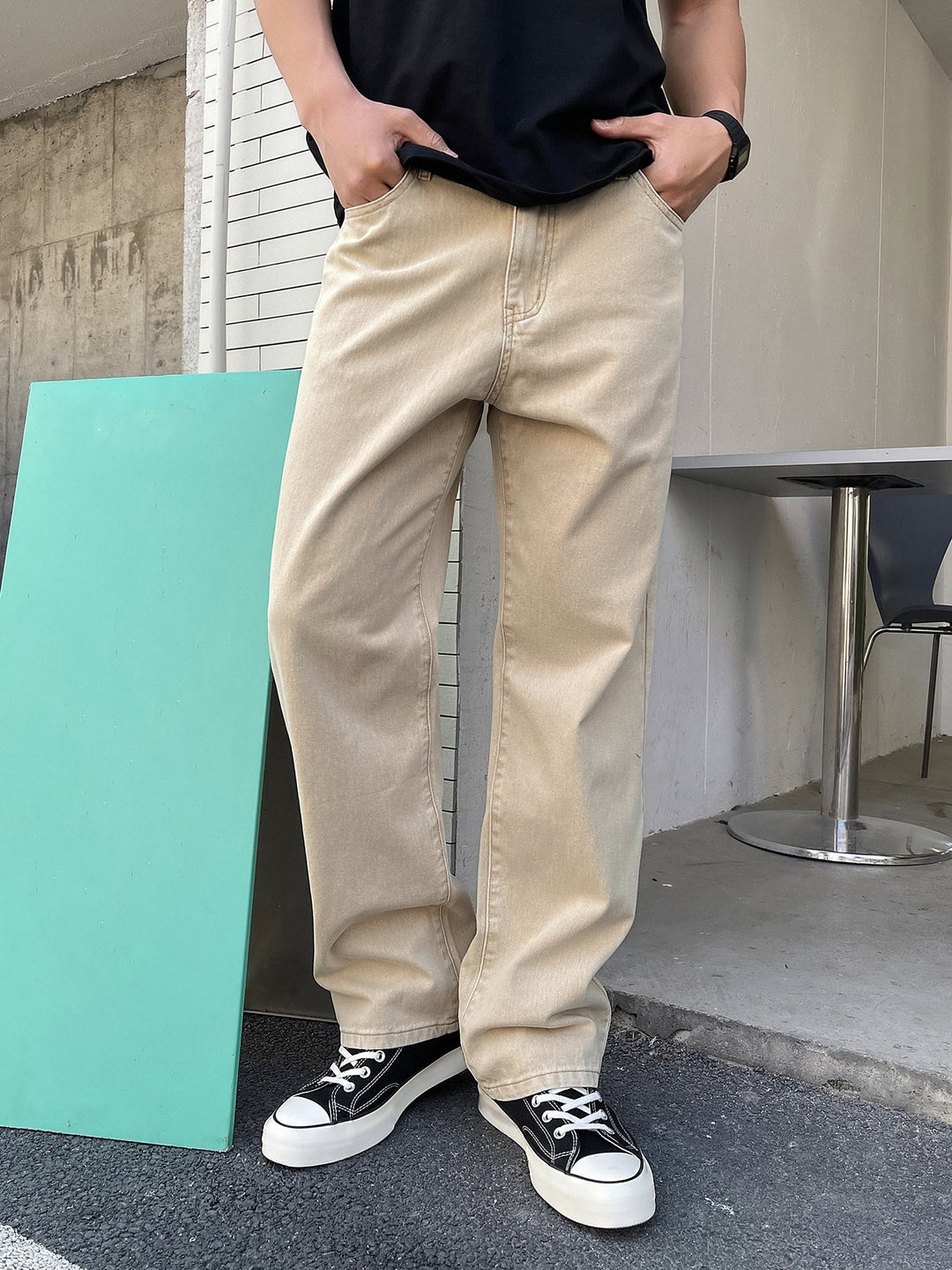 Jeans SHEIN, kaki
