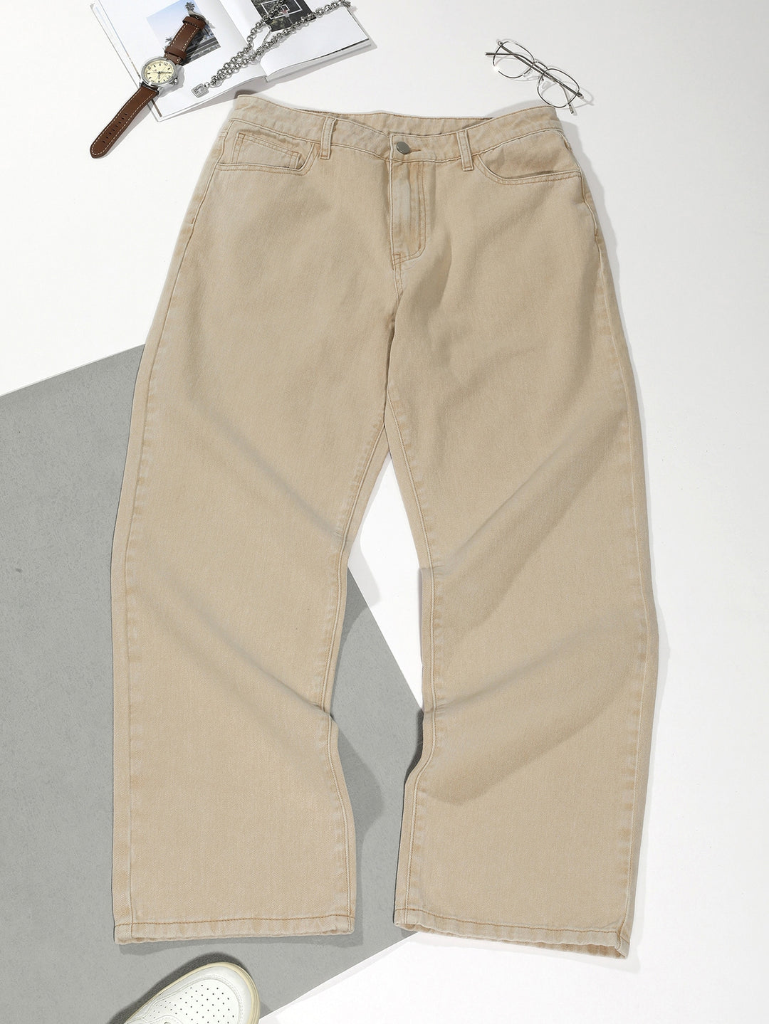 Nadrág SHEIN, khaki