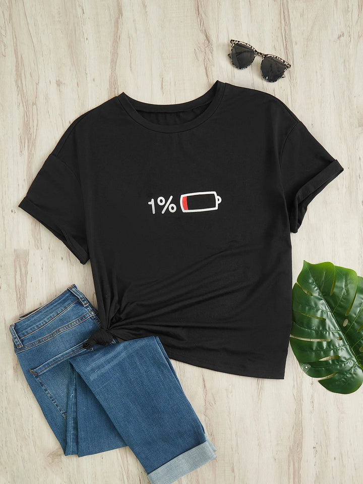 SHEIN póló, fekete