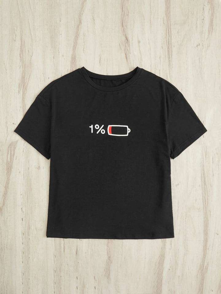 SHEIN póló, fekete