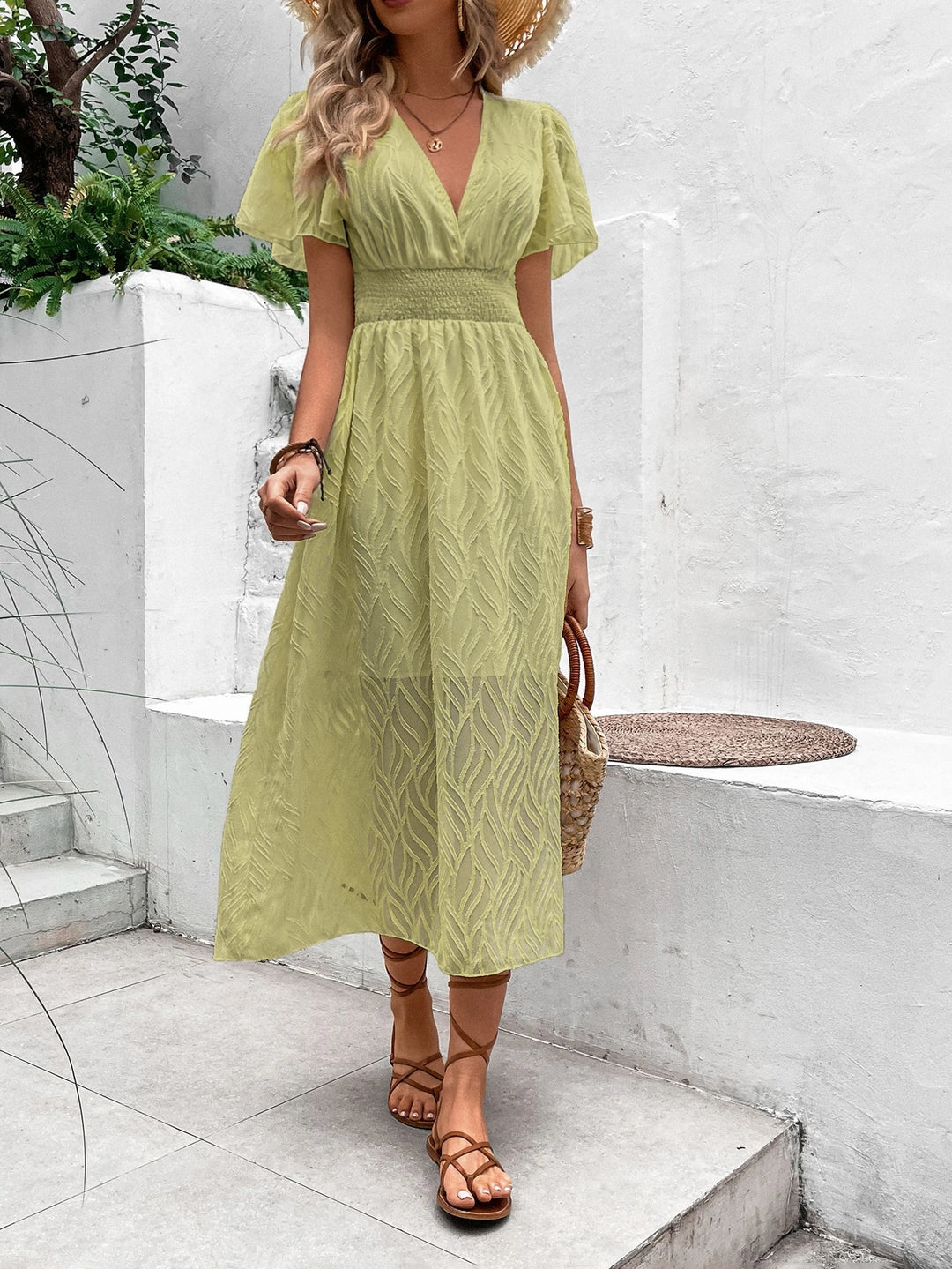 Rochie midi SHEIN, verde