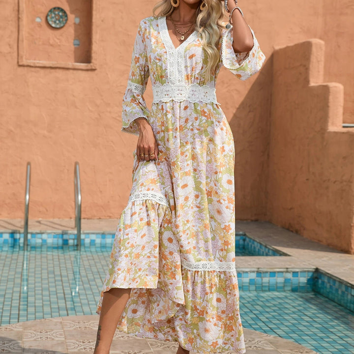 SHEIN Midi Dress, Mixed Colors