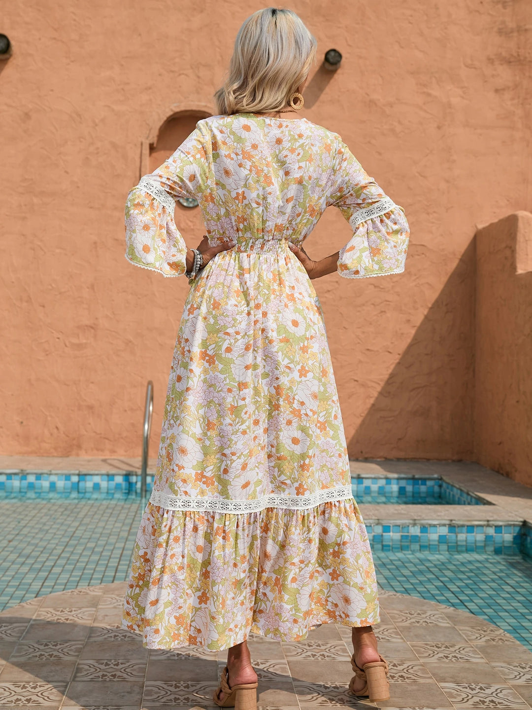 SHEIN Midi Dress, Mixed Colors