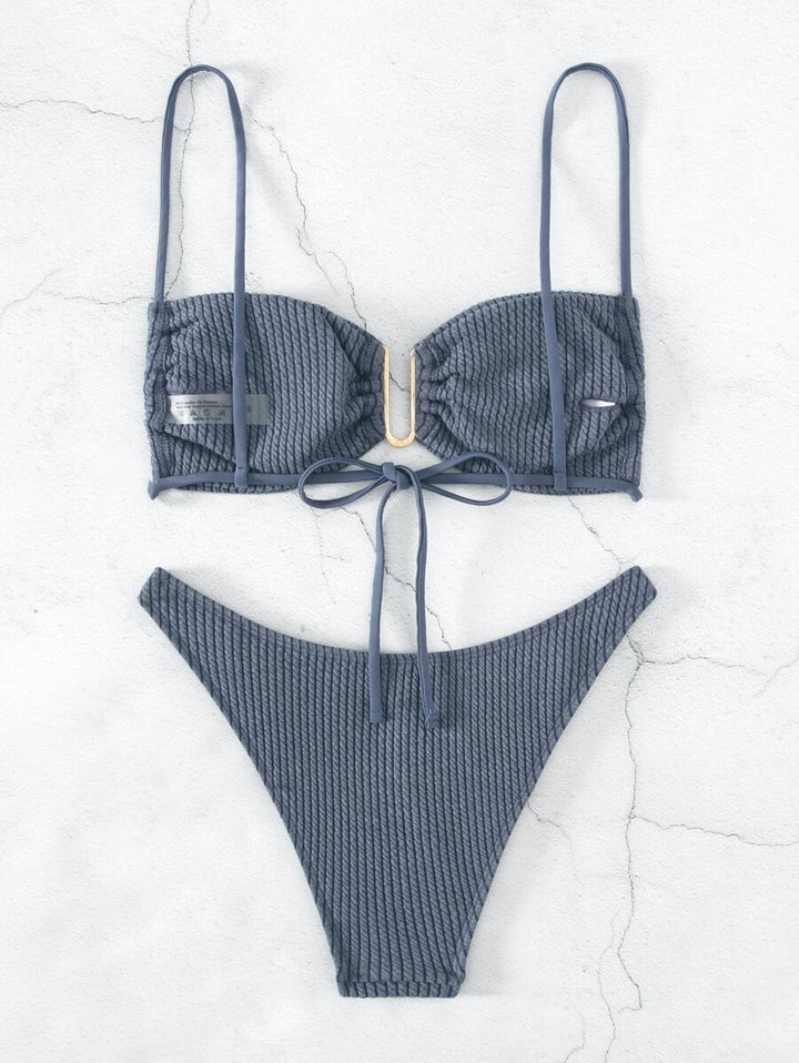 Costum de baie SHEIN, albastru