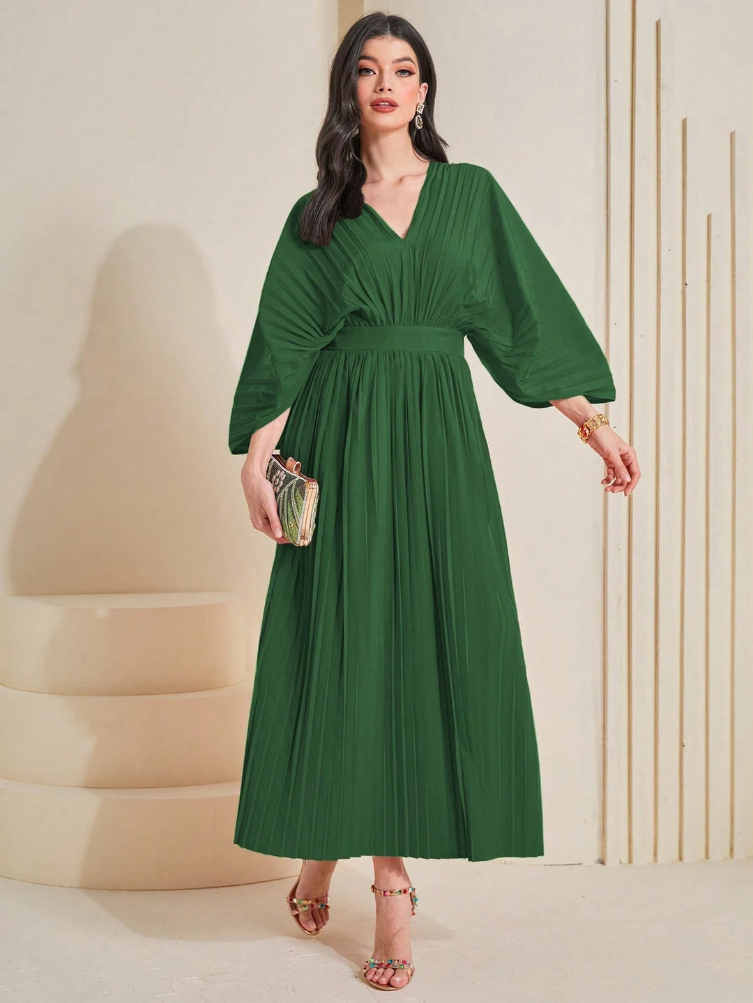 Rochie maxi SHEIN, verde