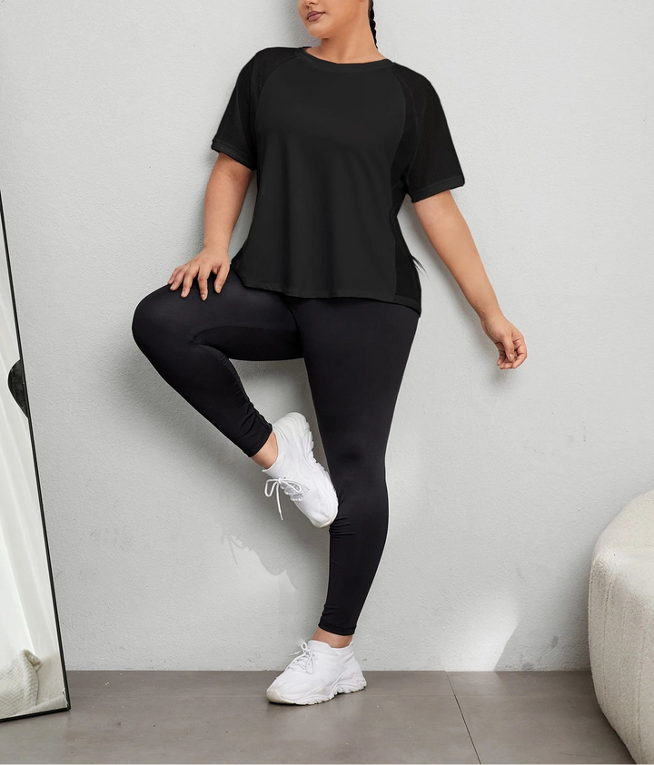 Tricou Shein Curve+, negru