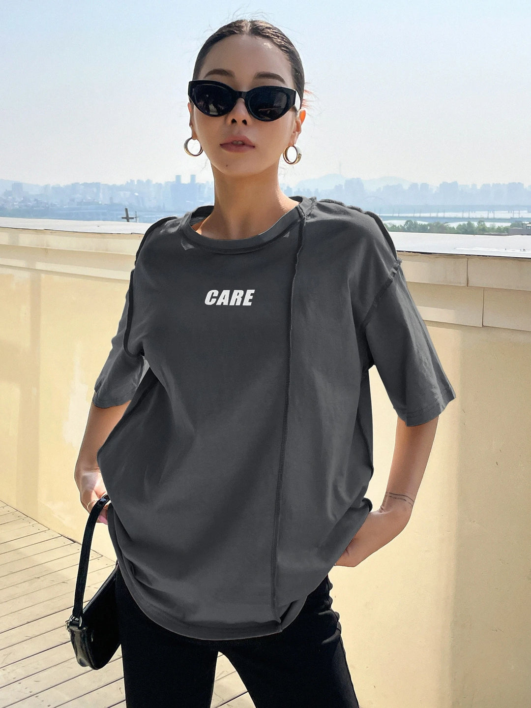 Tricou SHEIN, gri