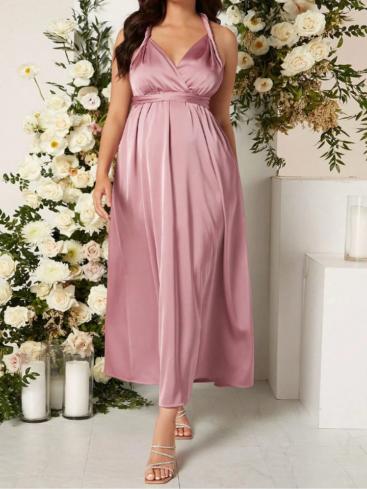 Rochie maxi SHEIN, roz
