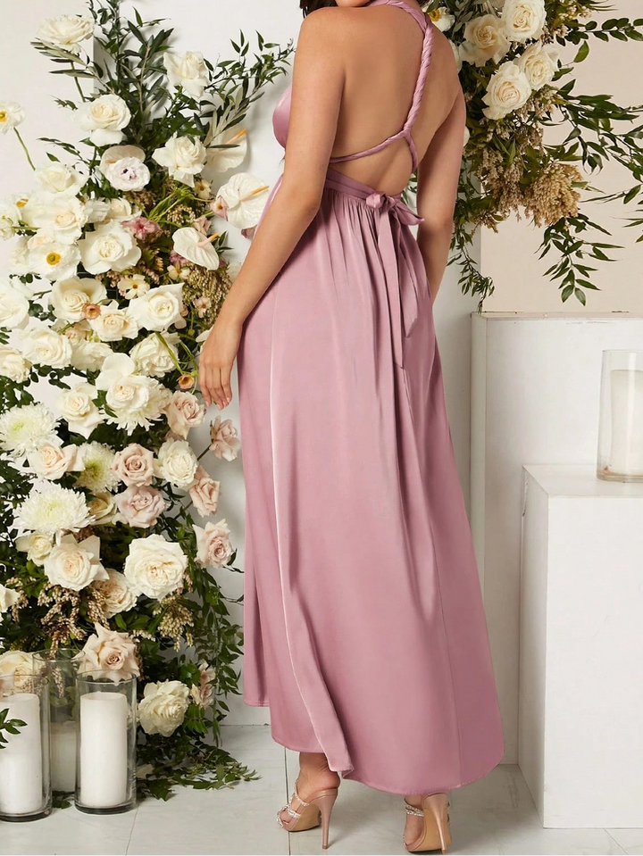 Rochie maxi SHEIN, roz