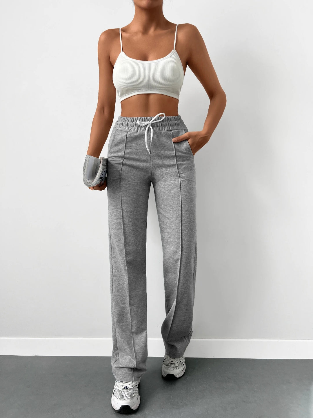 Pantaloni SHEIN, gri