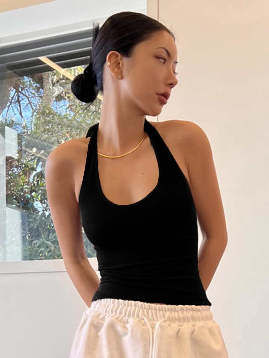 Top SHEIN, negru