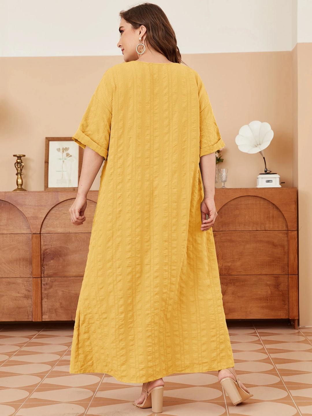 Rochie maxi SHEIN, galben