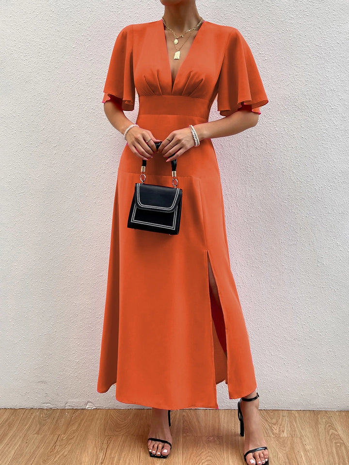 Rochie maxi SHEIN, portocaliu
