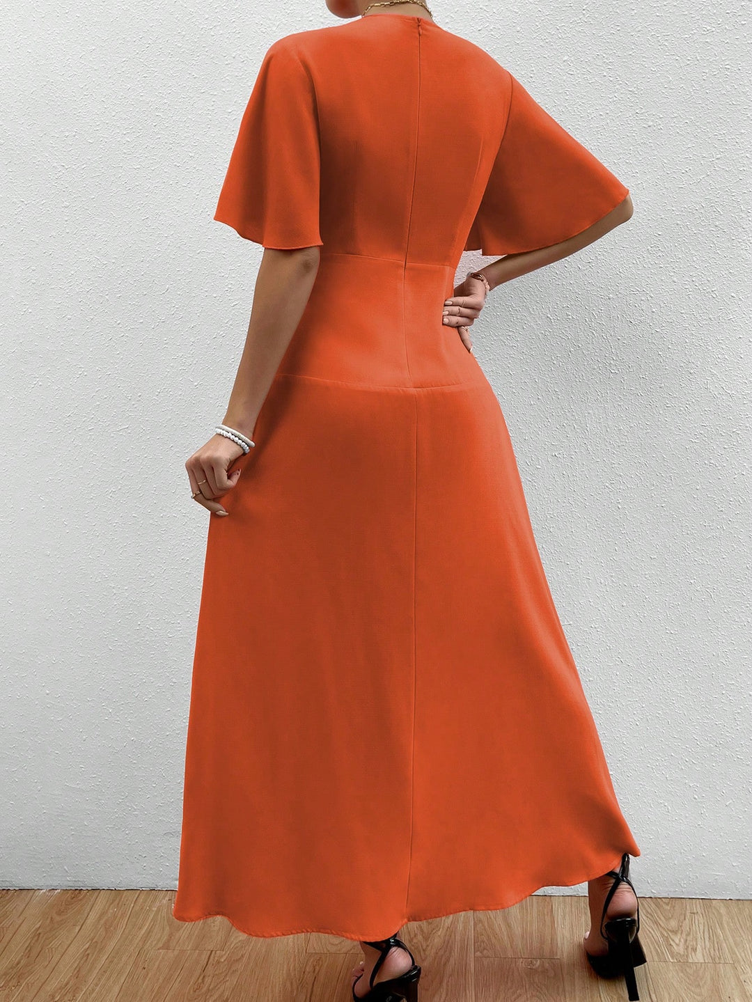 Rochie maxi SHEIN, portocaliu
