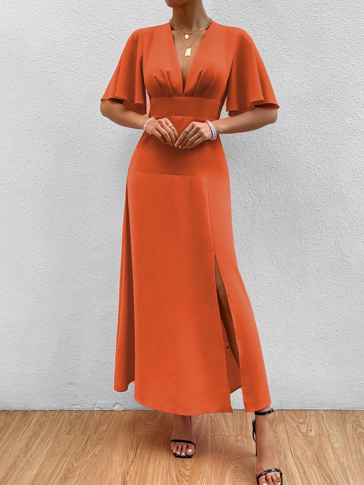 Rochie maxi SHEIN, portocaliu