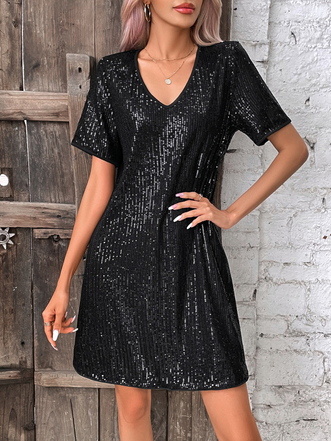 Rochie scurtă SHEIN, negru