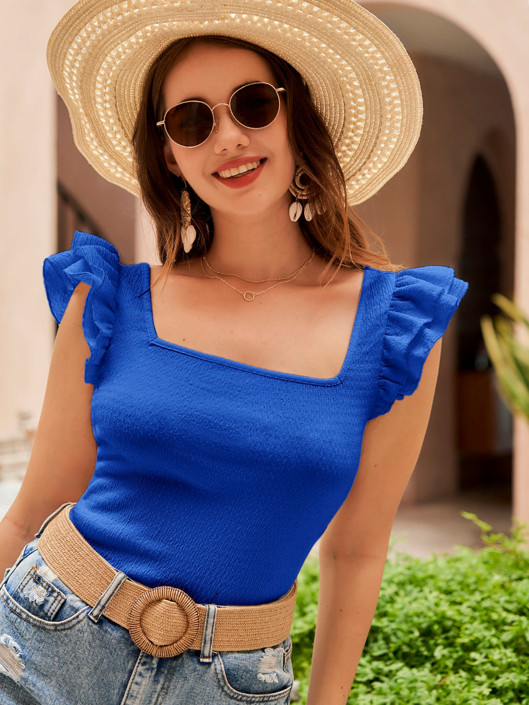 Tricou SHEIN, albastru