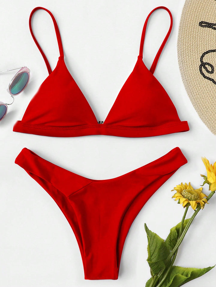 Set bikini SHEIN, roșu