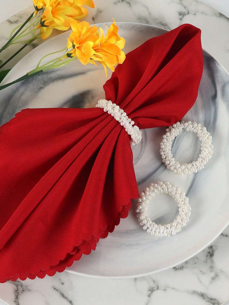 Set accesorii decorative SHEIN, alb