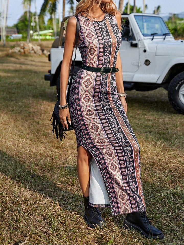 Rochie maxi SHEIN, mix culori