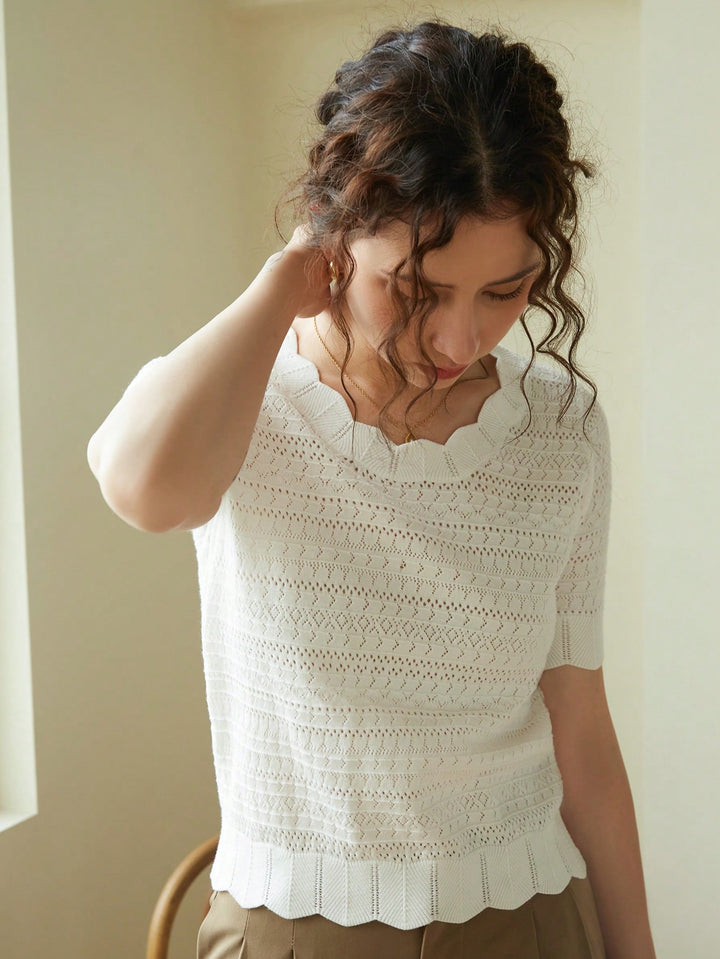 Top SHEIN, alb
