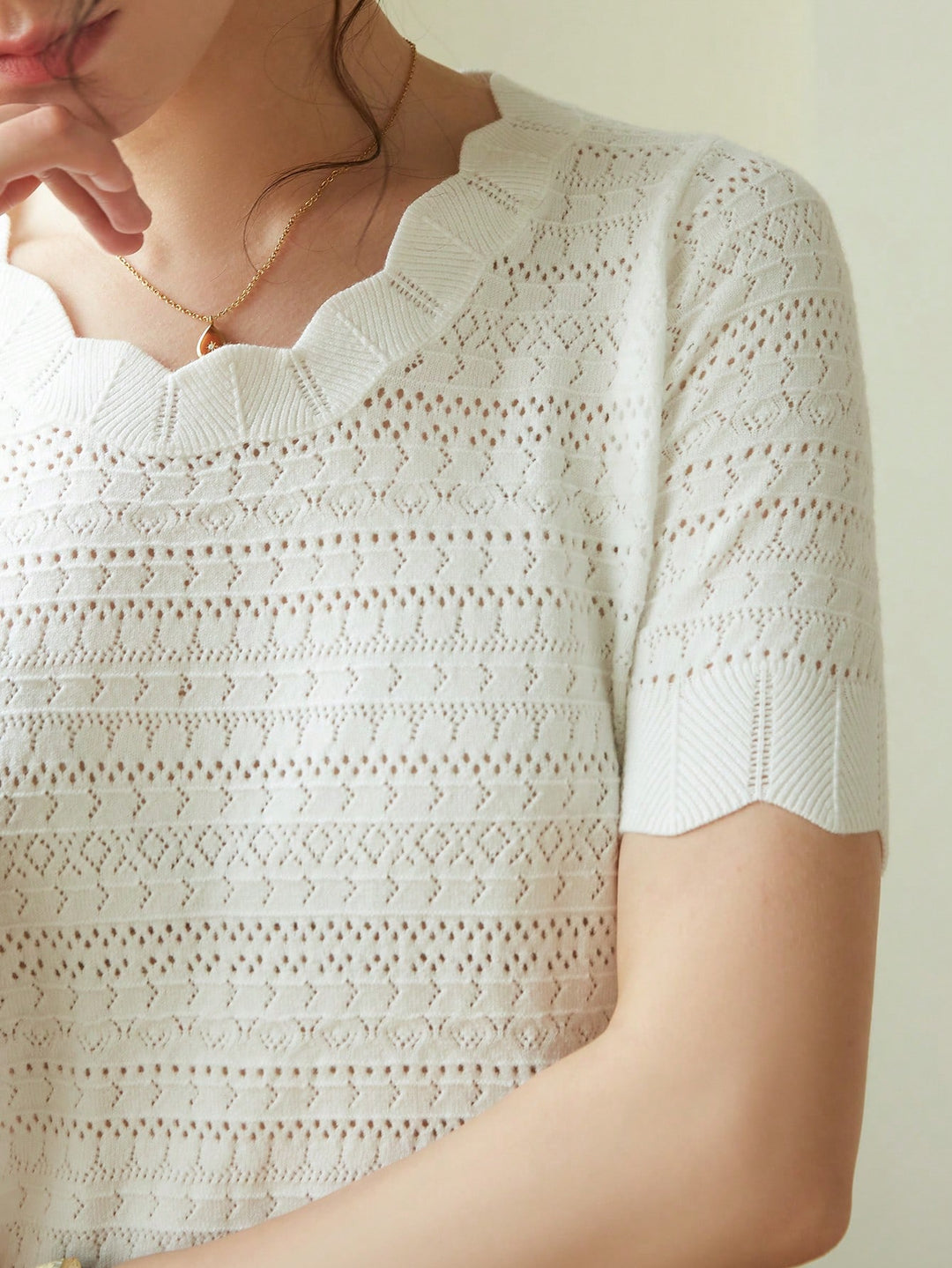 Top SHEIN, alb