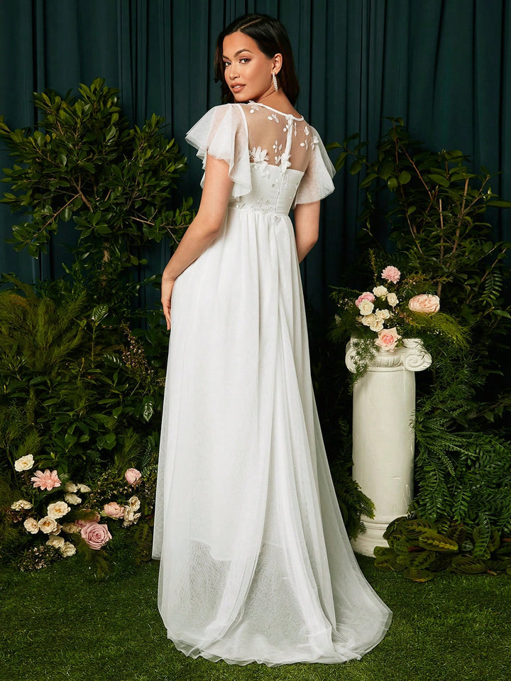 Rochie maxi SHEIN, alb