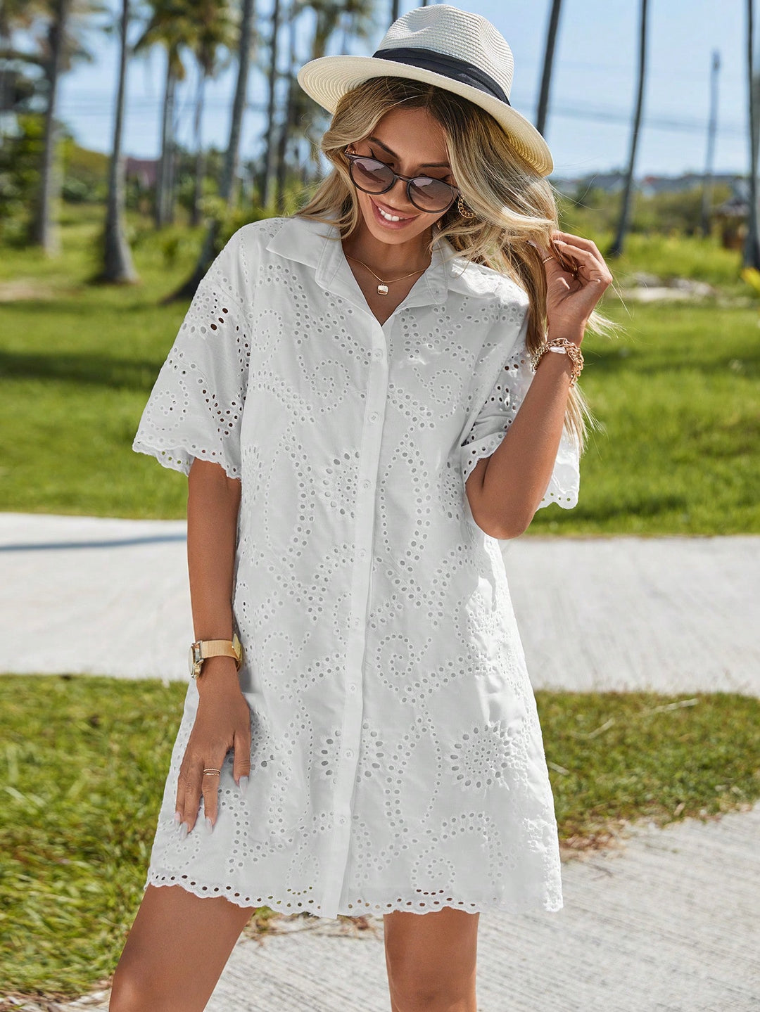 Rochie scurtă SHEIN, alb